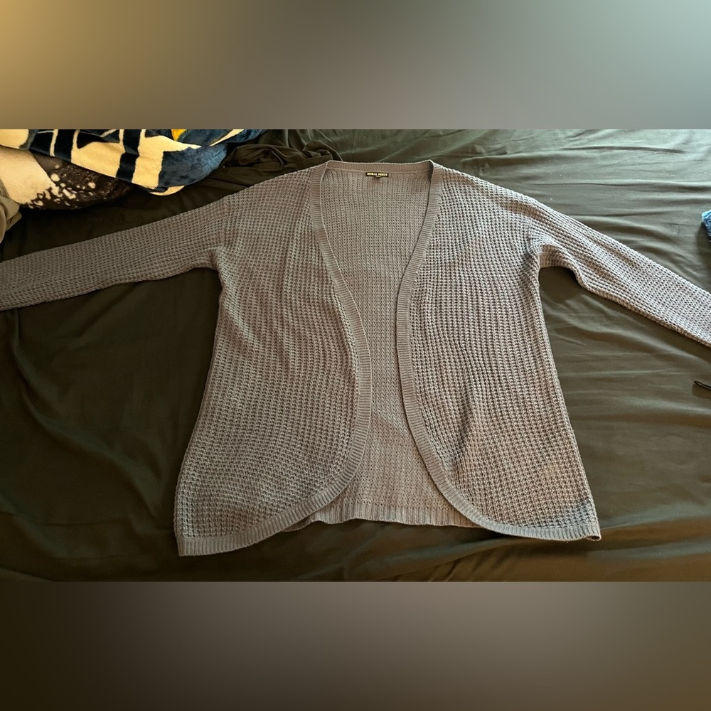 Women’s Moral Fiber open front blue cardigan in size 3X